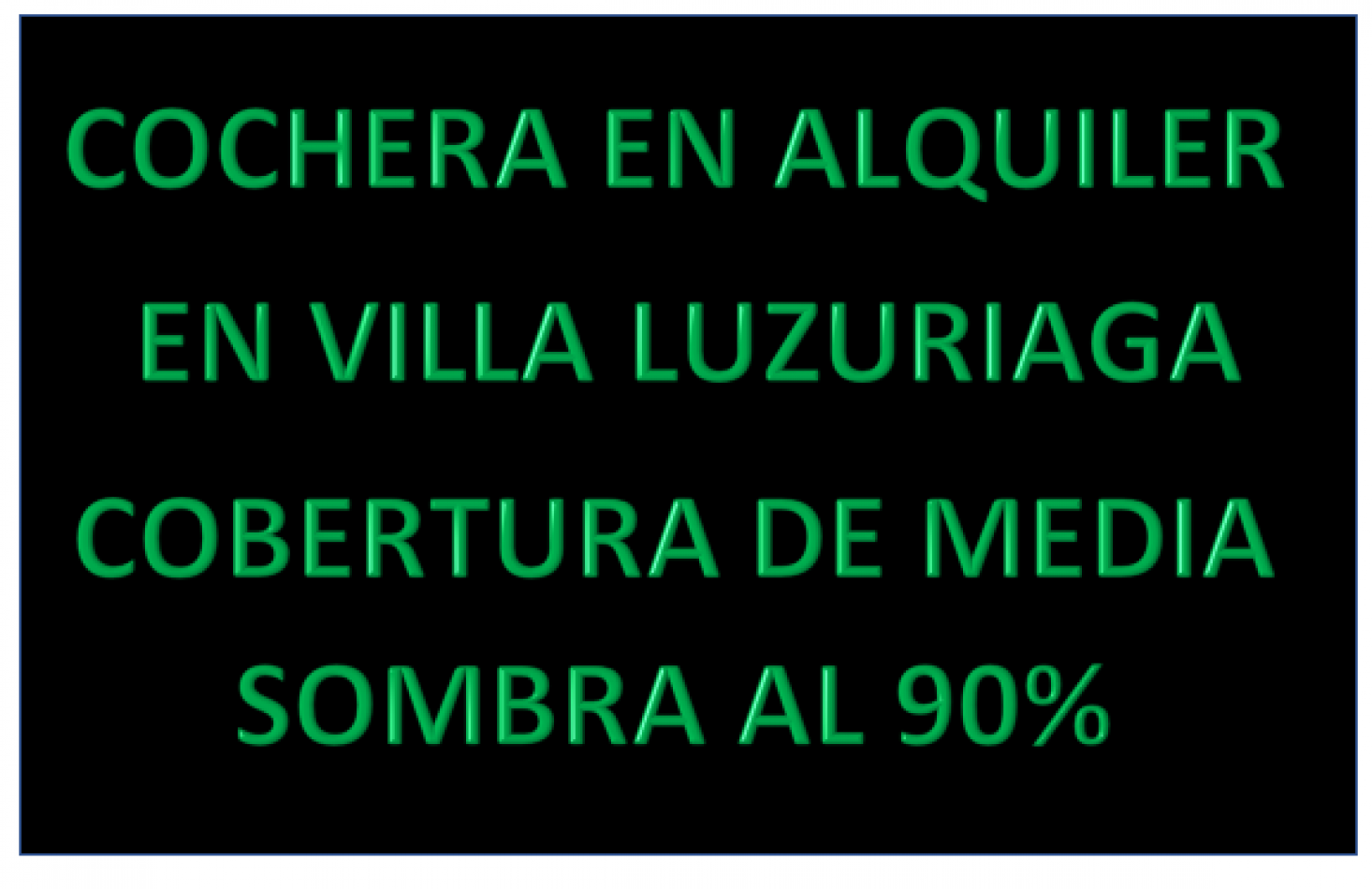 COCHERA PARA MOTO EN ALQUILER EN VILLA LUZURIAGA