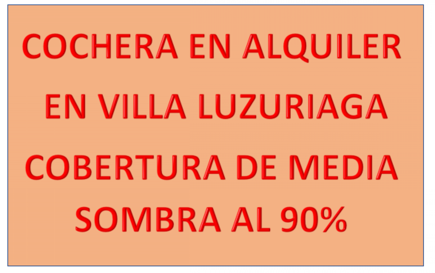 COCHERA PARA MOTO EN ALQUILER EN VILLA LUZURIAGA