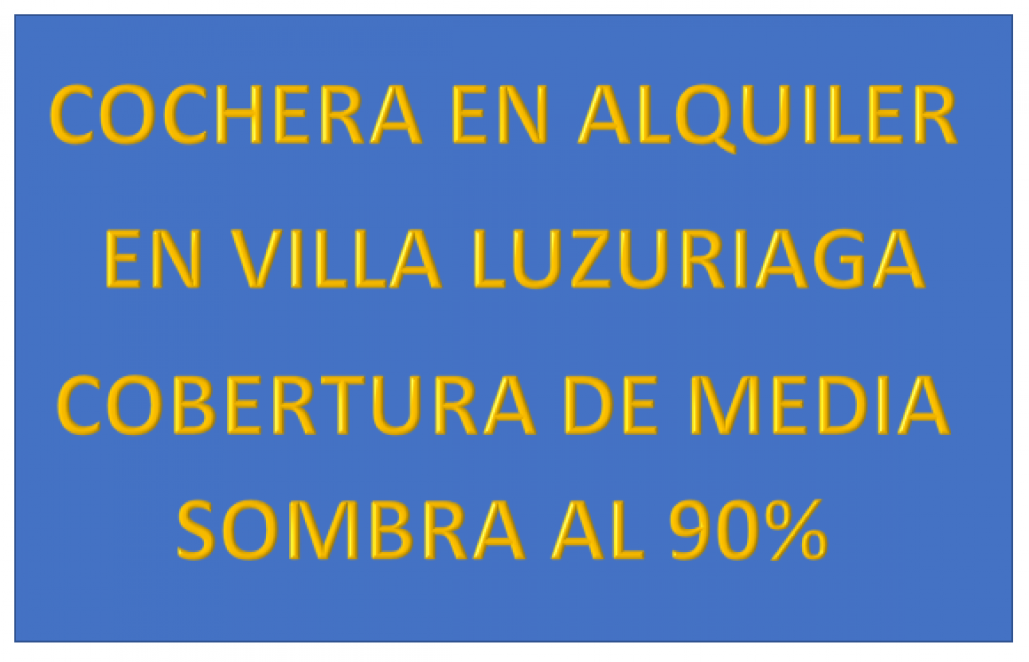 COCHERA PARA MOTO EN ALQUILER EN VILLA LUZURIAGA