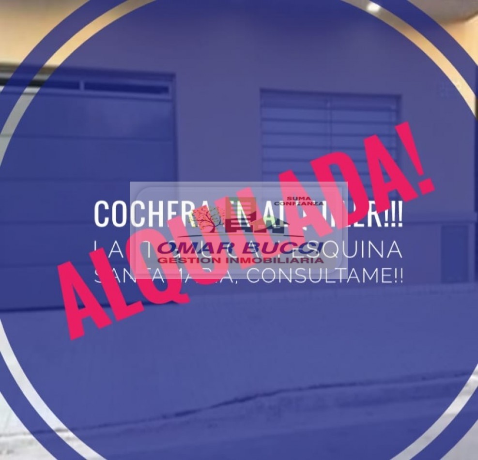 Cochera en PB fija en San Justo ALQUILADA!!