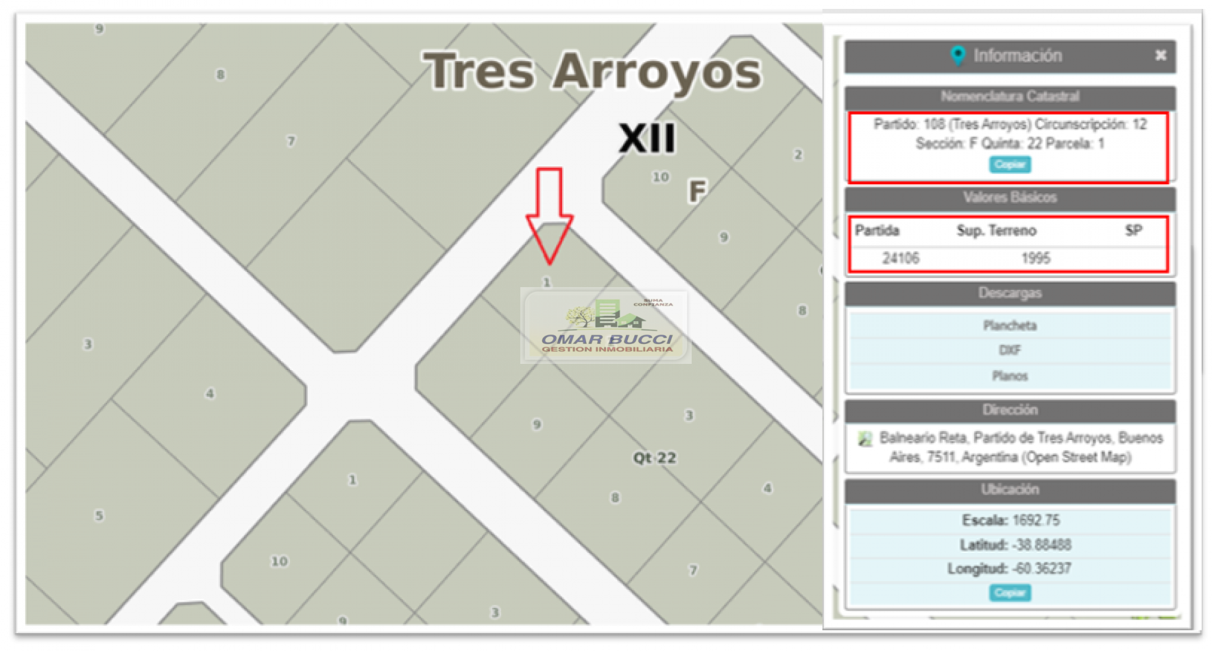 VENDO o PERMUTO TERRENO/ LOTE EN ZONA DE QUINTAS EN BALNEARIO RETA, PARTIDO DE TRES ARROYOS.