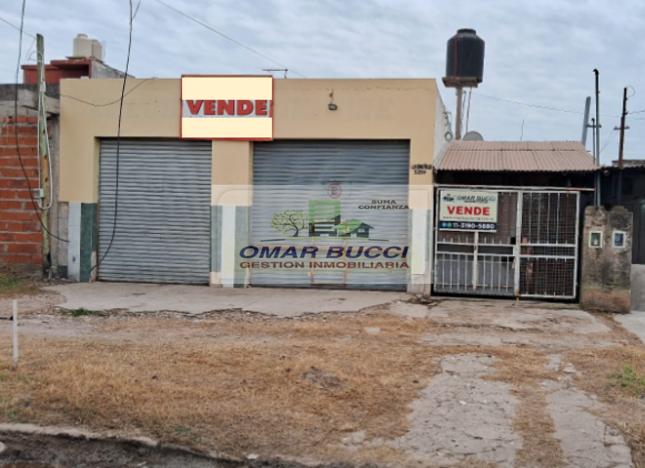 TERRENO CON MEJORAS,  LOCAL AL FRENTE CON CASA A REFACCIONAR TOTALMENTE