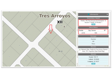 LOTE EN ZONA DE QUINTAS EN BALNEARIO RETA, PARTIDO DE TRES ARROYOS.
